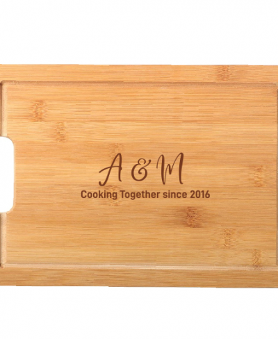 Personalised Couple Wood Chopping Board